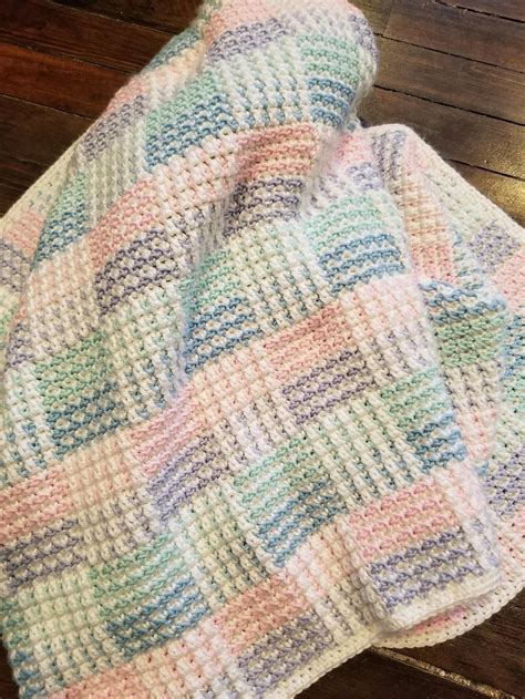 checkered blanket crochet pattern|checkered crochet blanket pattern free.